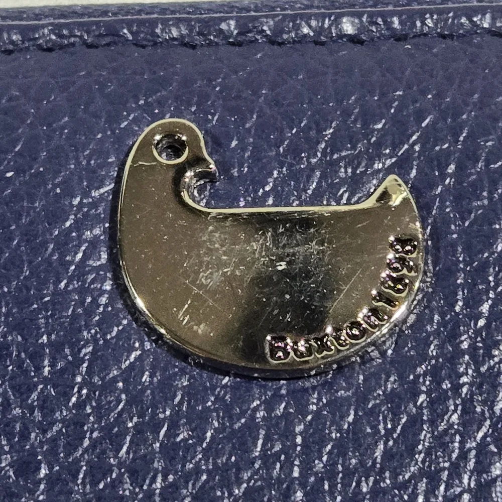 Buxton Navy Blue Small Compact Wallet, Zip Around Excellent - Picture 3 of 6